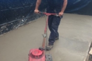 Troweling up Floor