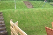 Turfed back and front of house